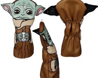 NEW YODA DRIVER Star Wars Head Cover Quality Design/Embroidery Headcover Inspired Design Holding Golf Ball