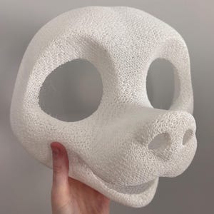 TPU Happy Canine Fursuit Head v4 - 3D Printed