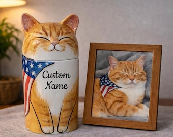Custom Cat Urn, with Name or without Name. Special Memory. Multipurpose Box.Made To Order .Custom Pet anniversary gifts.Cat special memories
