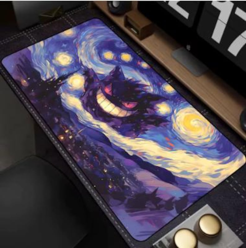 Pokémon Gengar XXL Mouse Pad, Gaming Desk Mat, Anime Mouse Pad, High-Definition Printed, Gamer Gift, Stylish and Durable PC Accessory image 2