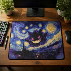 Pokémon Gengar XXL Mouse Pad, Gaming Desk Mat, Anime Mouse Pad, High-Definition Printed, Gamer Gift, Stylish and Durable PC Accessory image 3