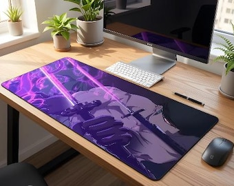 Mouse pad One Piece Roronoa Zoro, Anime, XXL Gaming Desk Mat, Clavier Souris, One Piece Manga Art, Bureau Japonais, Accessoire Gaming