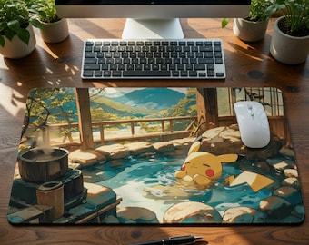 XXL Pokémon Pikachu mouse pad, mouse pad, office accessory, art mouse pad, Japan, setup, office accessory, gaming, desk mat, manga