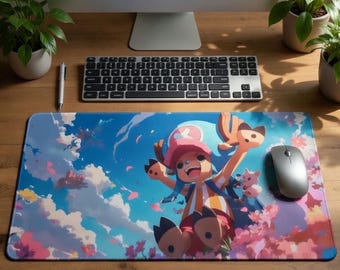 XXL One Piece Tony Chopper mouse pad, manga gaming mat, gamer desk mat, high-density control mat, anime gift