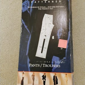 May include: A Bonfit Patterner box with a dark blue background. The box features the text "bonfit PATTERNER" and "PANTS / TROUSERS". The box also includes an image of a pattern and several fashion models.