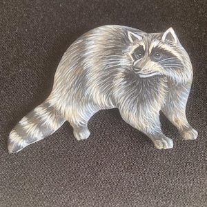 Realistic Raccoon Pin