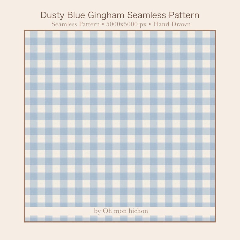 Blue Gingham Pattern - Etsy