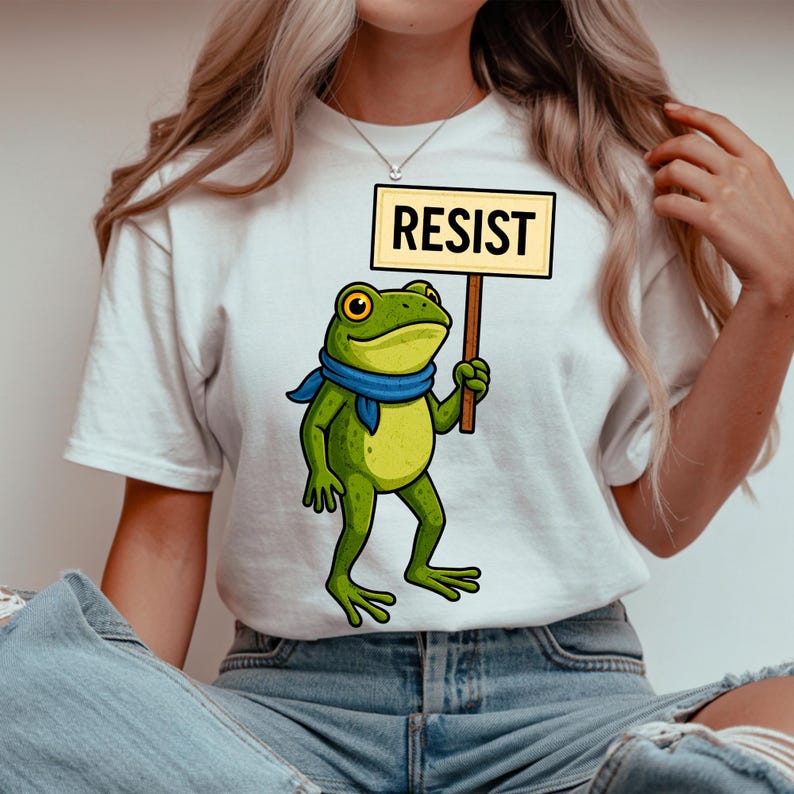 Portland Frog Resist Protest Frog PNG, Sublimation Political Activist ...