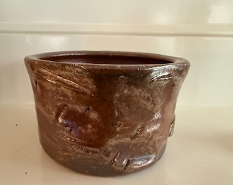 Handmade ceramic stoneware succulent planter, wabi sabi decor, rustic contemporary decor