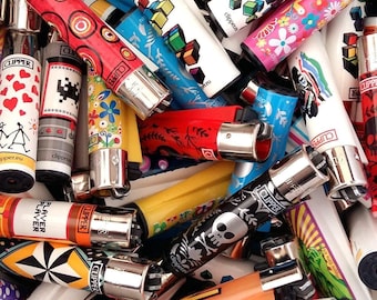 Clipper Lighters Random Designs (5, 10, 48 Pack)
