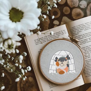 Exklusives Stickmuster für Eskimo Kids – Eskimo-Motiv – Iglu – Maschinenstickerei – Sofort-Download