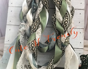 Sage Wedding unity handfasting cord