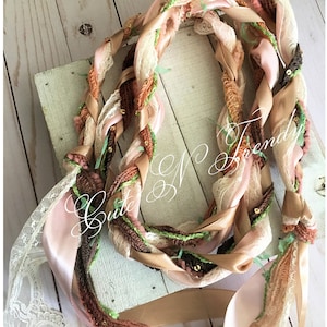 Woodland Handfasting Cord ribbon wedding ceremony unity cord