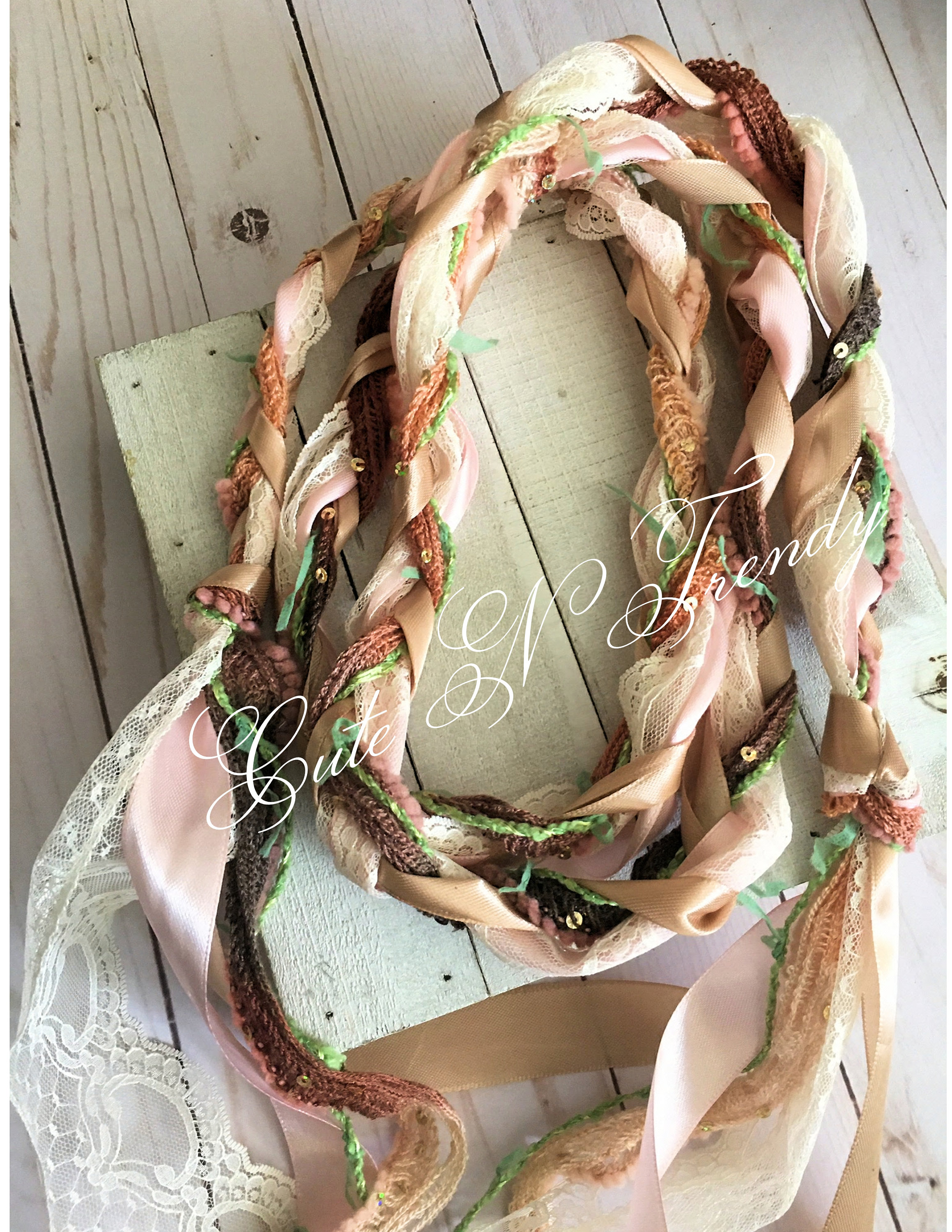 Woodland Handfasting Cord ribbon wedding ceremony unity cord