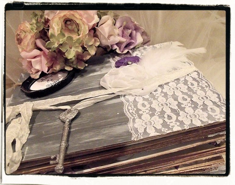 Custom Wedding Guest book / photo booth Album / Rustic Etsy