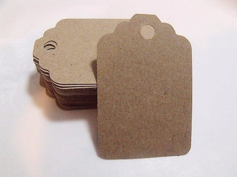 Luggage Tags Kraft Paper Qty 100
