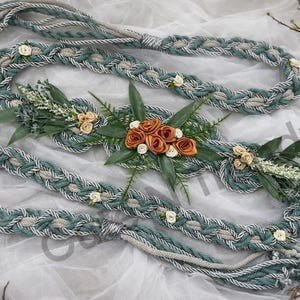 Woodland floral  Handfasting Wedding Cord