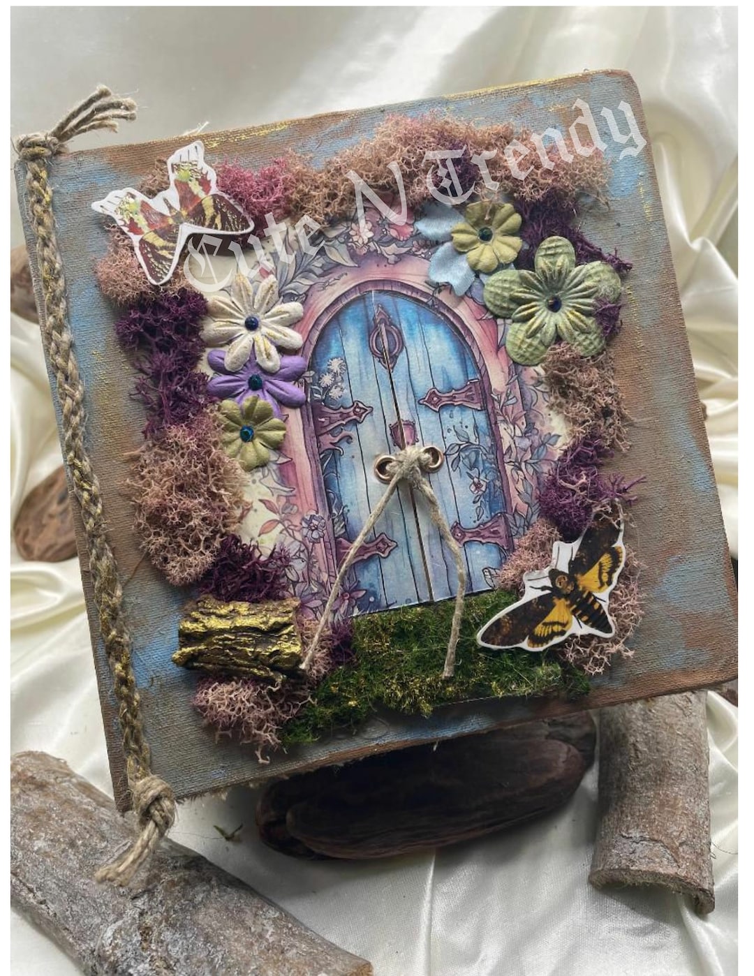 Fantasy Fairy Tale Enchanted Forest Guest Book / Junk Journal/ Mixed ...