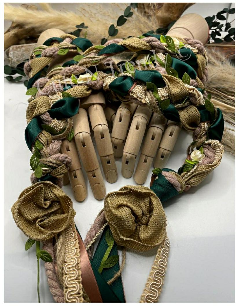 Handfasting Celtic Fairy Woodland Cord / wedding ceremony unity cord