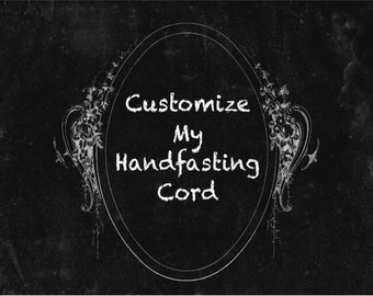 Bespoke Customized Celtic handfasting cord