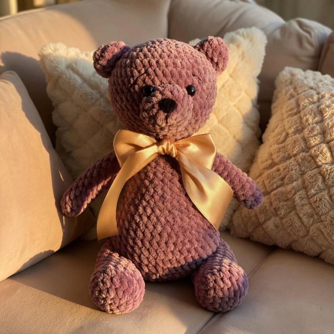 Plush Teddy Bear Crochet Pattern | 30cm Giant Amigurumi Bear Pattern - Etsy