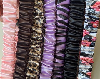 Scrunchie Lanyards with Safety Clip