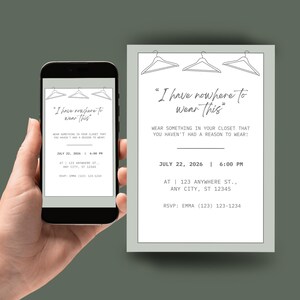 open lace back dress Buchona Birthay Theme Invitation - Buchona 21st Birthday Invite main image 1