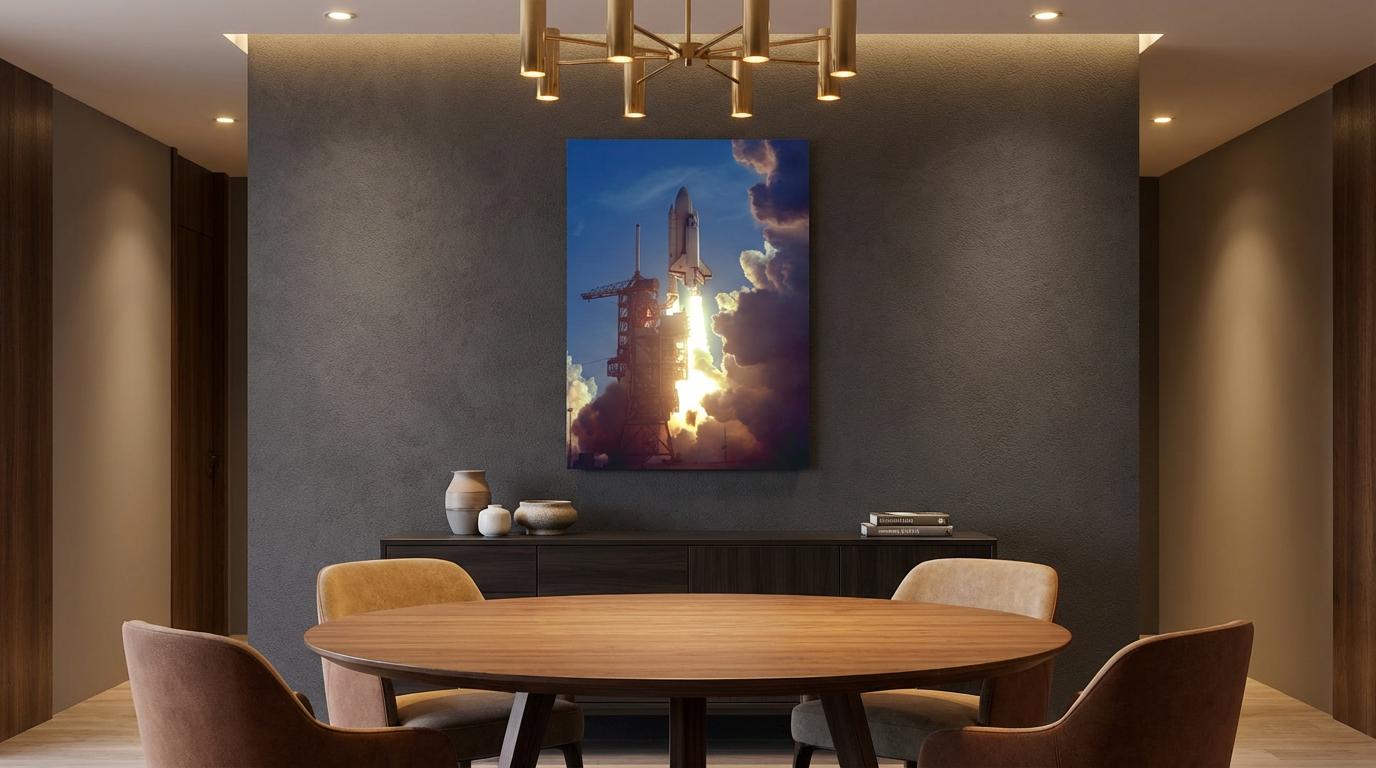 Space Shuttle First Launch Wall Art - Iconic 1980s NASA Print - Etsy