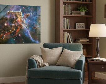 カリーナ星雲アクリルプリント - フローティングウォールアート - 4 mmの透明アクリルに描かれた鮮やかな宇宙写真
