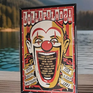 ロラパルーザ　ポスター　vintage 90s ロラパルーザ 1994 カーソン シルクスクリーン ヴィンテージ