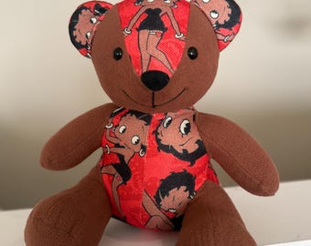 Custom Memory Bear, Keepsake Remembrance Plush, Made from Baby Clothes, Patchwork Keepsake