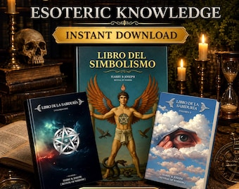 3 Books in 1 Esoteric Knowledge Pack PDF, Spanish Occult Books, Symbolism, Hermeticism, Ancient Wisdom, Digital Download