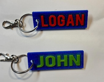 Personalized Name Keychain | 3D Printed