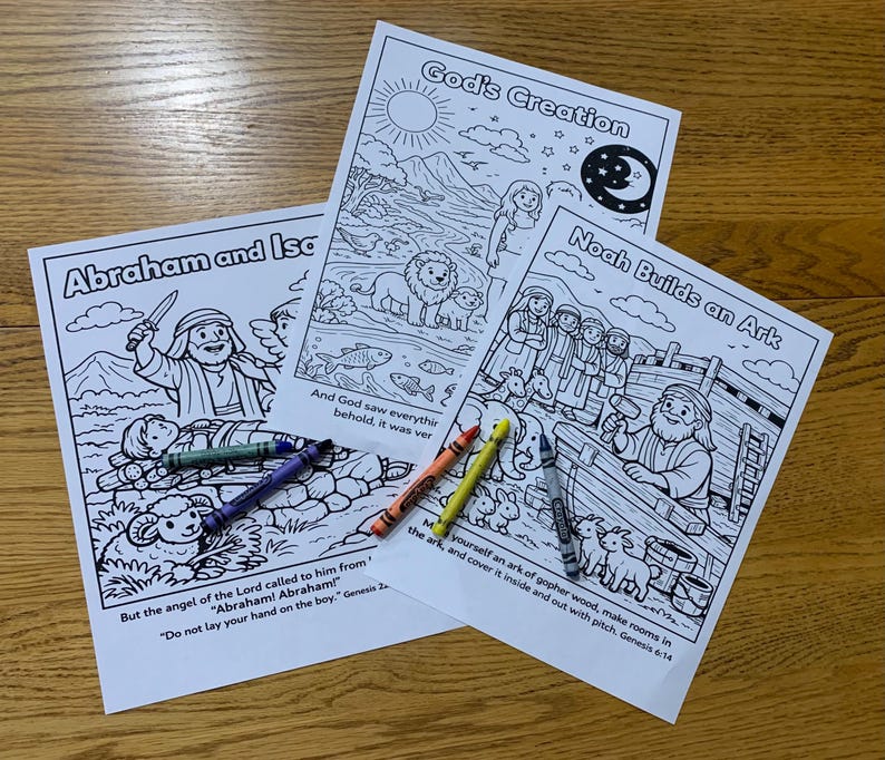 Old Testament Bible Coloring Pages Bundle – LDS Primary Coloring ...