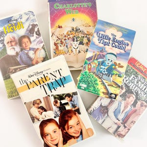 Películas infantiles vintage en VHS / Películas familiares clásicas