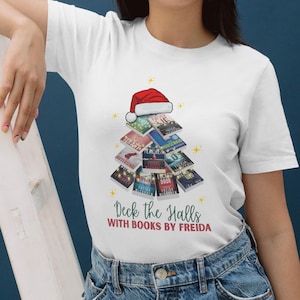 Freida McFadden Christmas Tree Bookstack PNG File (Digital Download)
