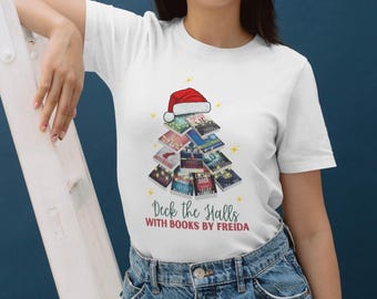 Freida McFadden Christmas Tree Bookstack PNG File (Digital Download)