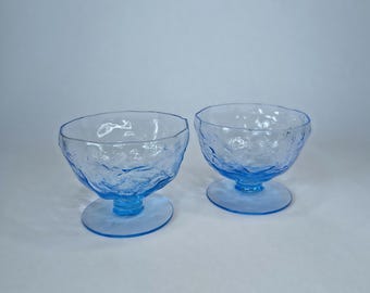 Pair of Mid Century Cocktail Driftwood Glasses by Seneca Glass