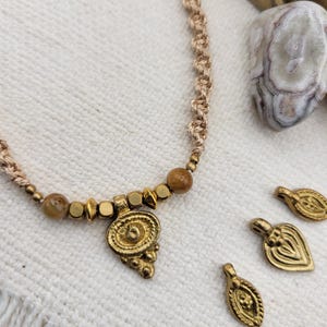 Gros Collier Vintage – Pierres Naturelles – Bijou Ancien – Occasion