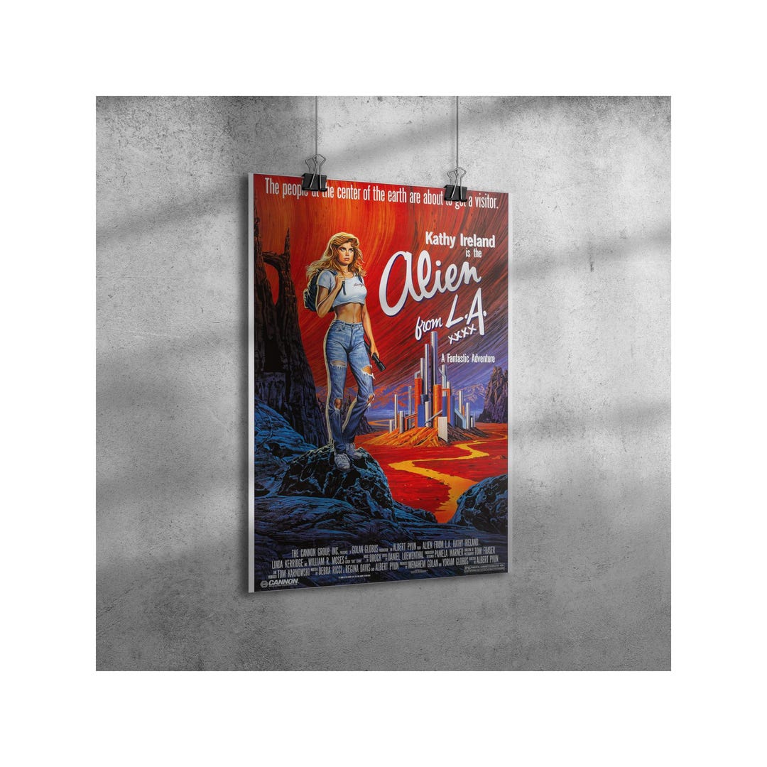 Alien From L.A. (1988) – Albert pyun Retro Sci‑fi Horror Poster ...