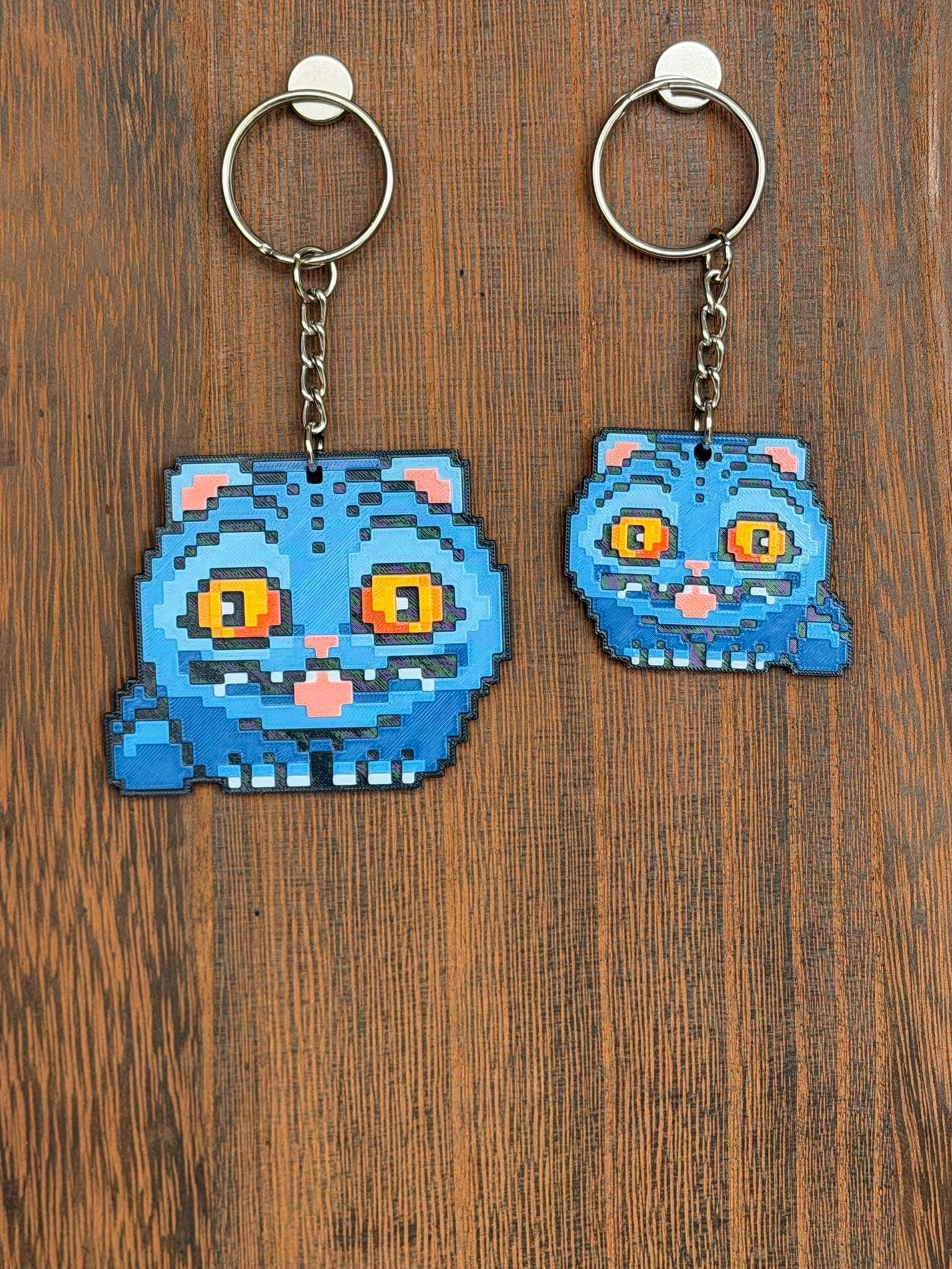 Derpy Tiger Pixel Art Keychain – Kpop Demon Hunters Design - Etsy