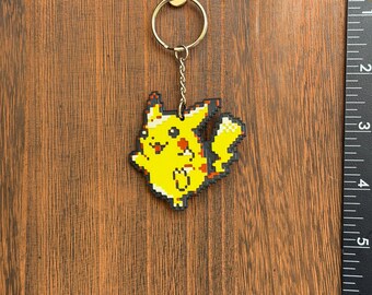 Pikachu Pixel Keychain – 3D Printed Pokémon Gift | Retro Pixel Art