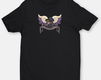 Black Service Dog Angel T-Shirt