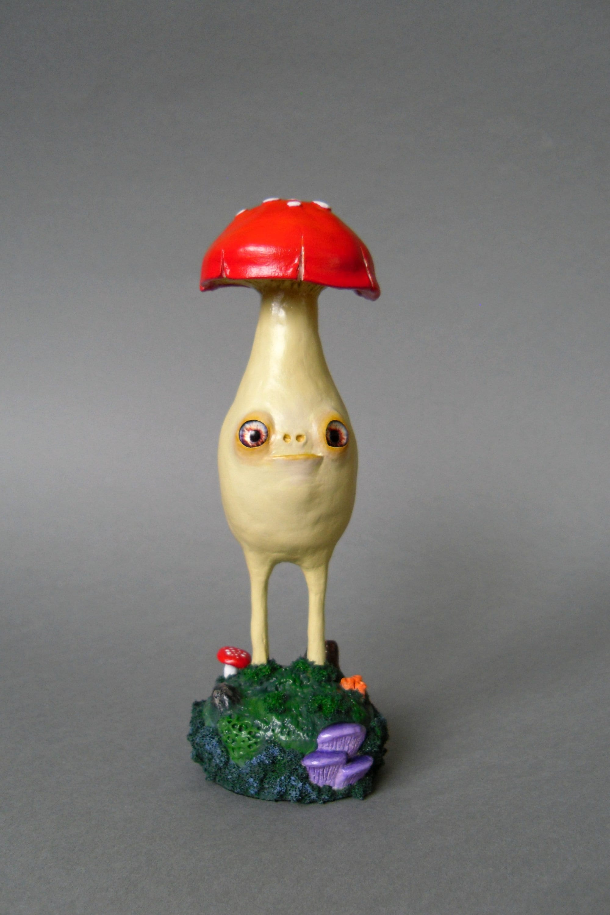 Mushroom art doll mushroom monster clay mushroom amanita Etsy