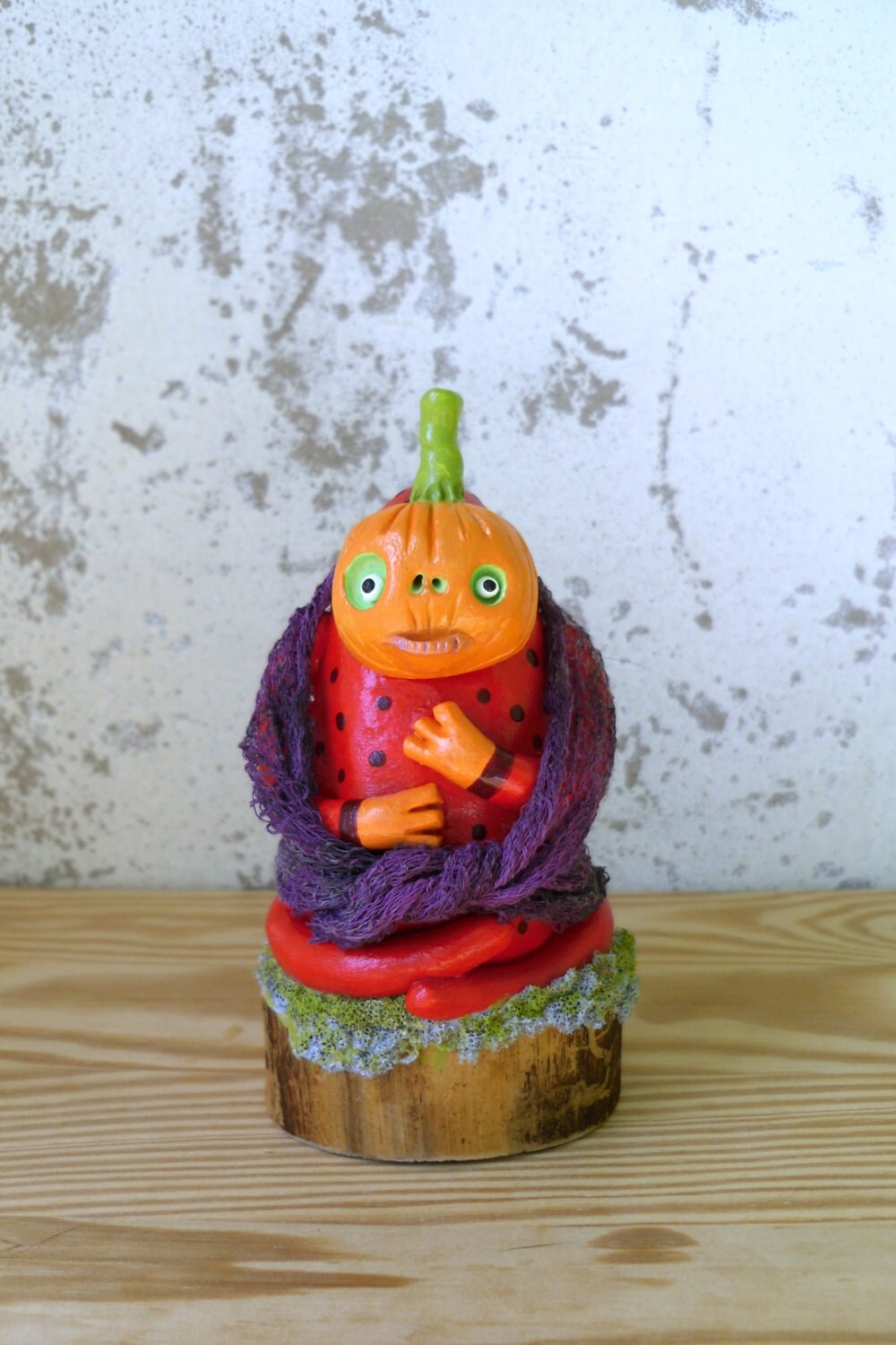 Polymer Clay Art Doll Mixed Media Sculpture Whimsical Etsy UK