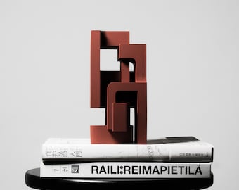 Fermalibri / cemento scultoreo Bauhaus Design astratto minimalista / Fatto a mano in Spagna / Decorazione per mensole contemporanea / Idea regalo unica