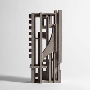 Brutalist Architectural Sculpture | Concrete Sculpture | Modernist Art | Minimalist Decor | Architect Gift | Handmade Design Object
