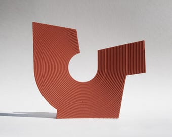 Rzeźba minimalistyczna en béton faite main - Pièce d'art abstrait