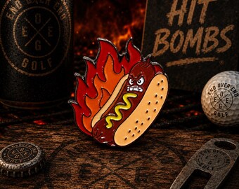 Golf Ball Marker - Hot Dog