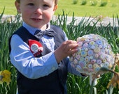 Police, Fire Engine, Helicopter, Bus or Motorcycle Personalised Best Little Man or Page Boy Buttonhole Boutonniere Wedding Pageboy